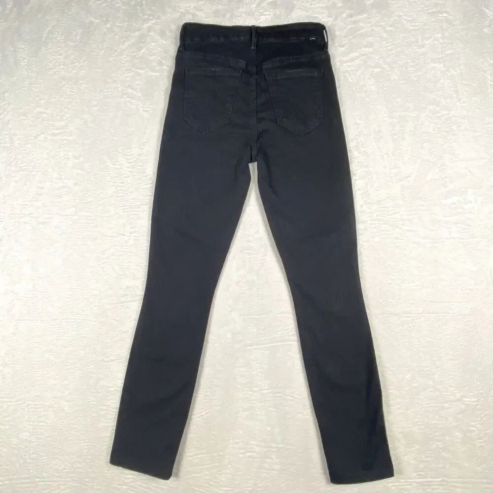 Mother Jeans Womens 25 Black Glam High Waist Looker Not Guilty One Liner Baddie